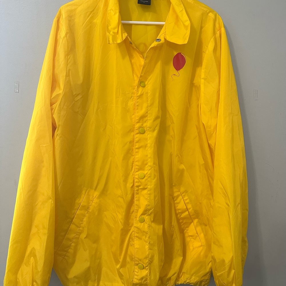 Chapter Two IT Bright Yellow Windbreaker with Red Balloon Detail